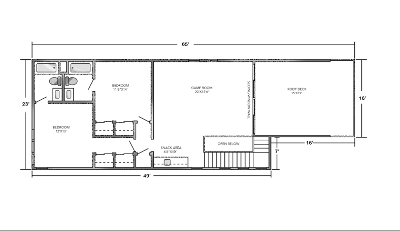 Floorplans of 1684 Lorain Avenue