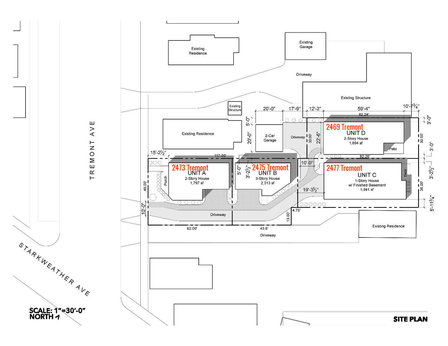 Tremont Lane Site Plan - Civic Builders Tremont, Cleveland Ohio