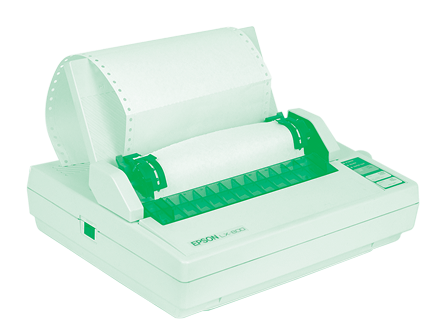 Dot-matrix printer.